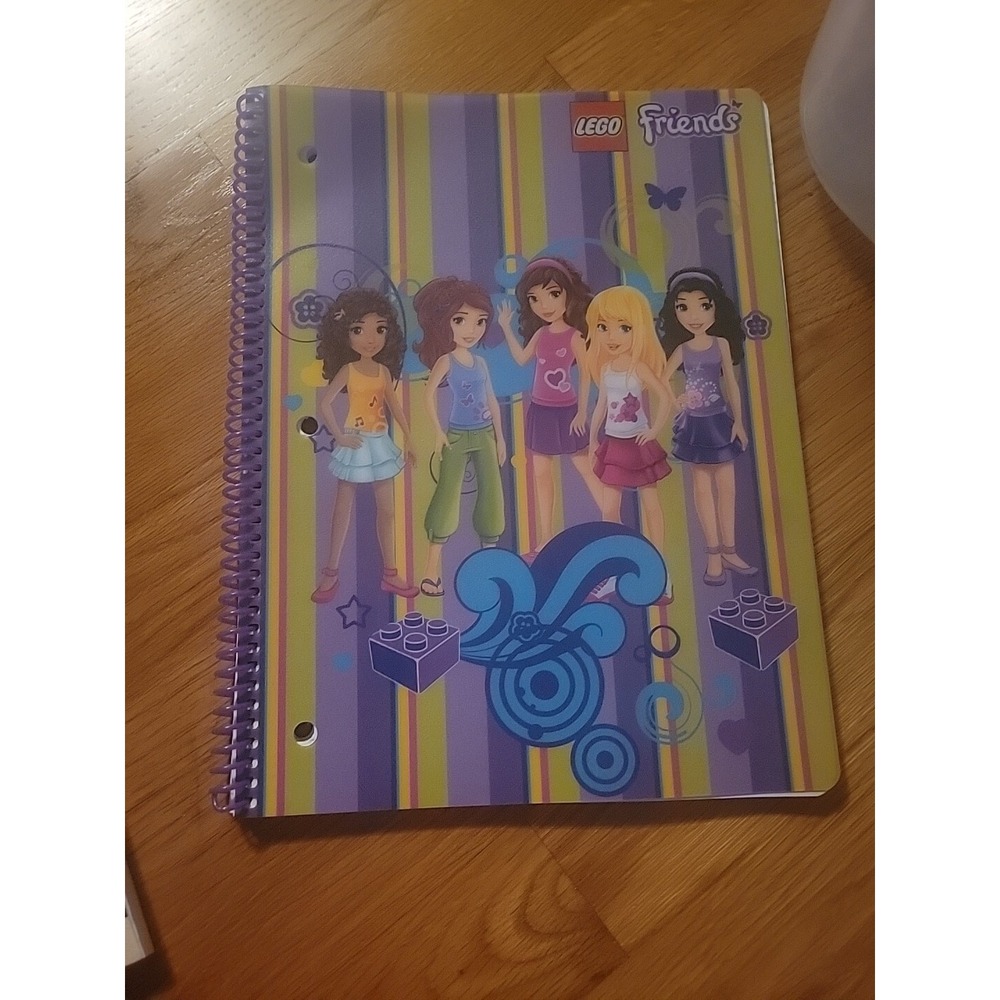 LEGO Friends ruled lined page spiral notebook